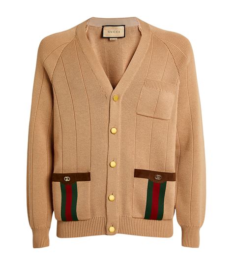 long gucci cardigan|gucci web cardigan.